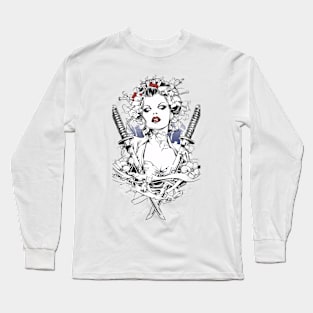 Geishas and Bushido, Eastern Culture Graphic T-shirt 20 Long Sleeve T-Shirt